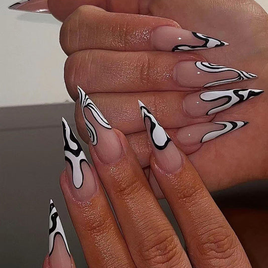 black and white stripes