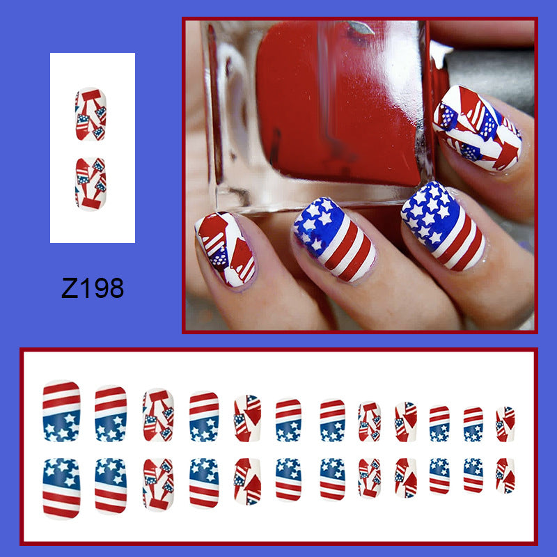 Blue Red Star Independence Day